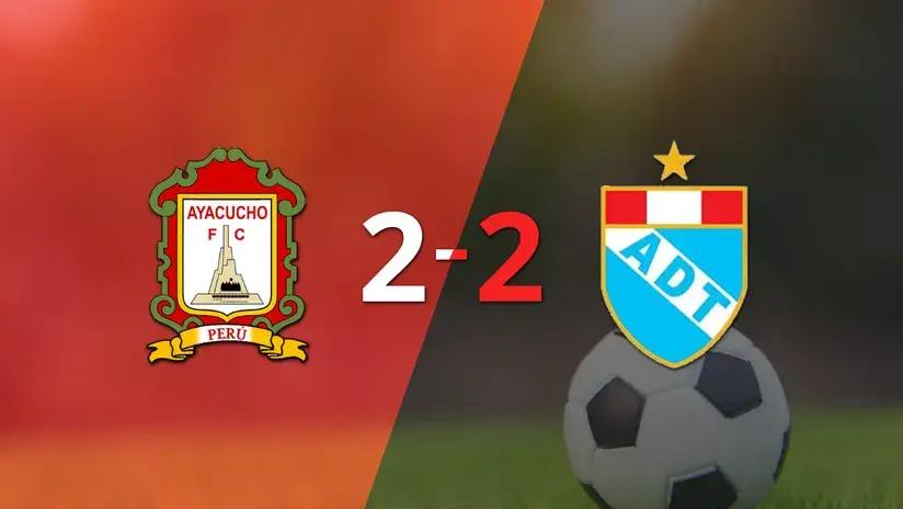 Liga 1: Con dos goles de Mauro Da Luz, ADT de Tarma igualó ante Ayacucho FC