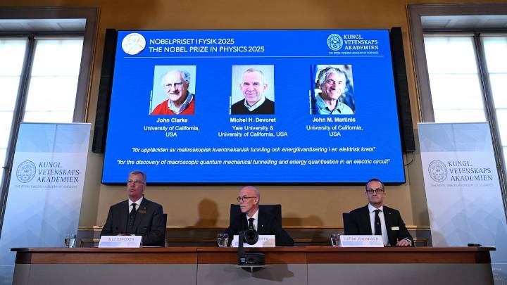 Nobel de Física 2025 galardona a científicos que descubrieron el efecto túnel cuántico