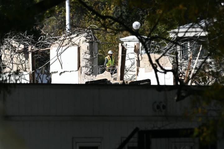 Así luce la Casa Blanca tras la demolición del Ala Este para construir un salón de baile presidencial