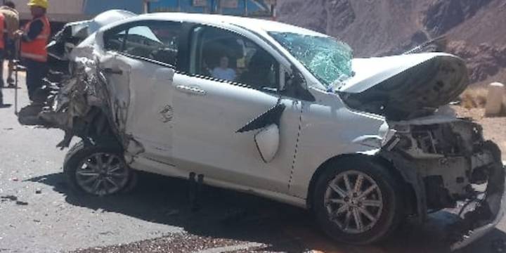 Mendoza: tres turistas europeos resultaron heridos tras un choque entre dos camiones y un auto