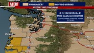 Soggy and gusty weather in Seattle on Saturday
