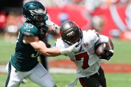 Deadspin | Bucs RB Bucky Irving (foot) on crutches, could miss Week 5