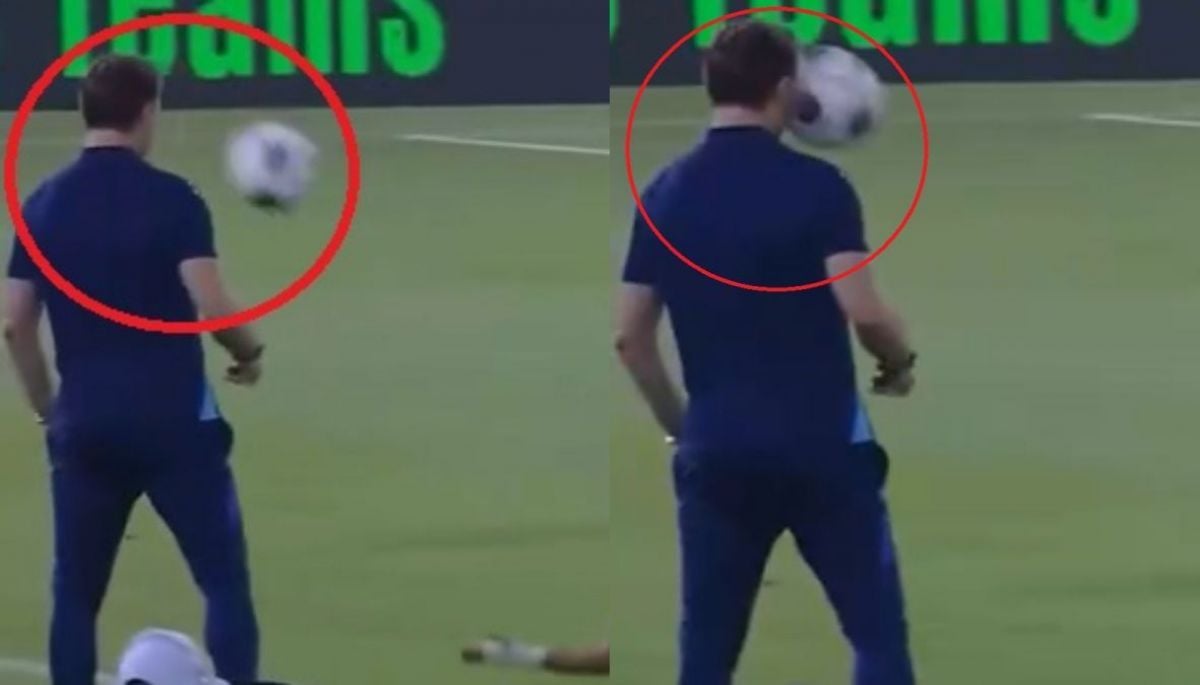 Se volvió viral: el pelotazo que sufrió Julen Lopetegui en clasificación de Qatar