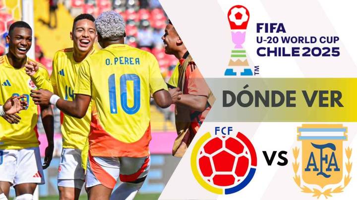Dónde ver HOY Colombia vs Argentina, SEMIFINAL del Mundial Sub