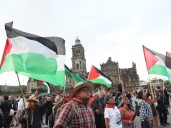 March for 1968 Mexican student massacre eclipsed by support for Gaza
