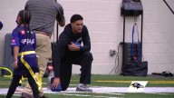 Ravens' Kyle Hamilton hosts flag football clinic