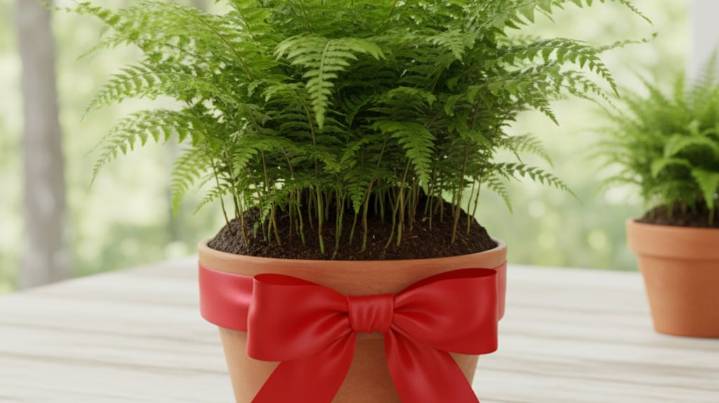 No es por decoración: para qué sirve atar una cinta roja en el helecho según el Feng Shui