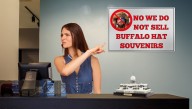 Frustrated Capitol Gift Shop Lady Finally Puts Up Sign Saying ‘NO WE DO NOT SELL BUFFALO HAT SOUVENIRS’