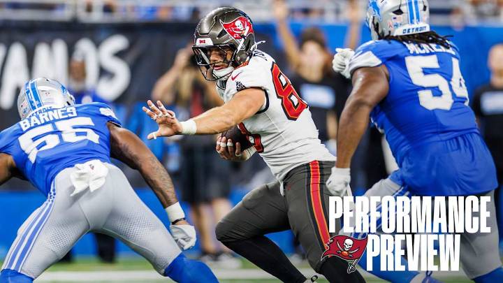 Performance Preview: Big Prime-Time Game Ahead for Rachaad White or Cade Otton?