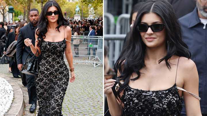 Kylie Jenner Wows as She Attends Miu Miu Show at Paris Fashion Week