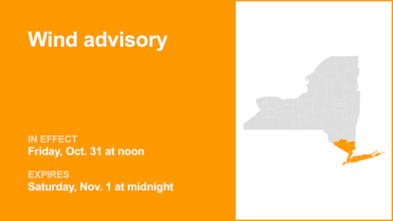 NY weather: Wind advisory in place for part of New York for Friday and Saturday