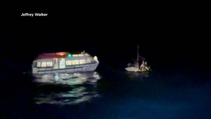 Royal Caribbean cruise ship rescues group from raft after storm detour