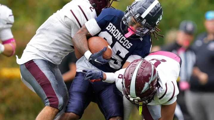 Photos of Woonsocket vs. Burrillville football on Saturday October 11 2025