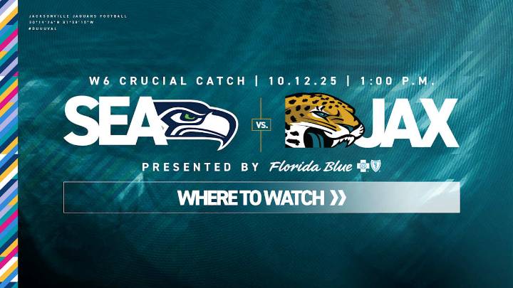 Where to Watch: Seahawks vs. Jaguars, Week 6 of 2025 NFL Season