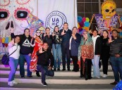 Inauguran el Festival de Día de Muertos Luminarias del Alma en la explanada de Rectoría de la UA de C