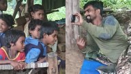 Heartwarming Video! CRPF Jawan Shows Cartoon To Tribal Kids Deep In Chhattisgarh Jungles; Netizens React