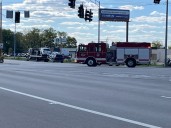 Two hospitalized after three-vehicle crash in Moraine