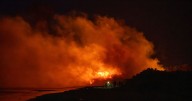 Fire crews battle huge blaze near Scots caravan park through the night