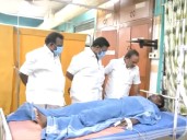 Ennore Power Plant collapse: TN ministers meet injured in hospita