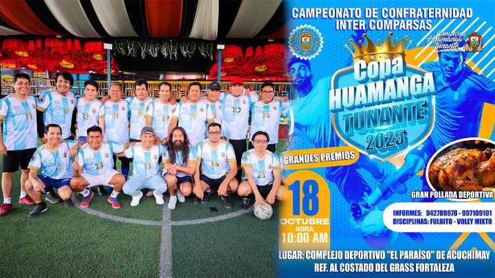 Copa Huamanga Tunante reúne a comparsas en torneo deportivo