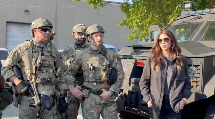 Kristi Noem Vows To ‘Hunt Down’ Protesters Who Attack Federal Troops