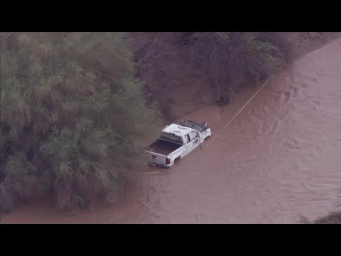 Search continues for man swept away in floodwaters in West Valley