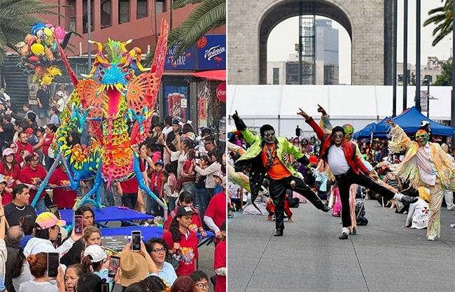Alebrijes y zombis ‘toman’ las calles de CDMX