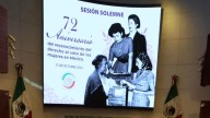 Senado conmemora el 72 aniversario del voto femenino en México