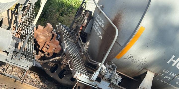 HAZMAT team on scene of train derailment in St. Louis County