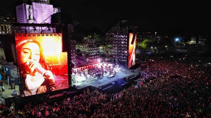 Tricentenario de Rosario: 250 mil personas vivieron el histórico show de Nicki Nicole y Baglietto