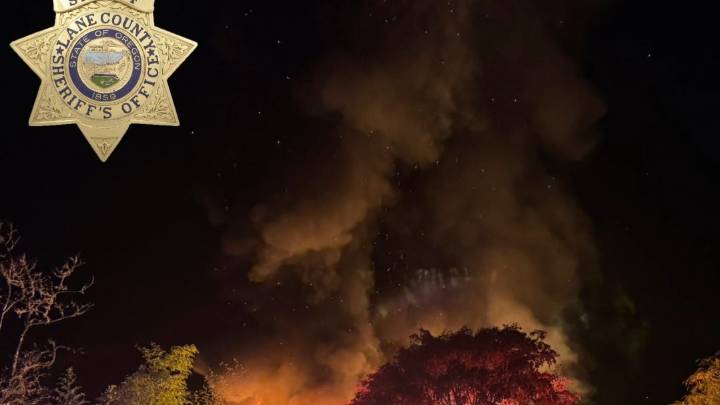 Police say Blachly man assaulted people, lit home on fire