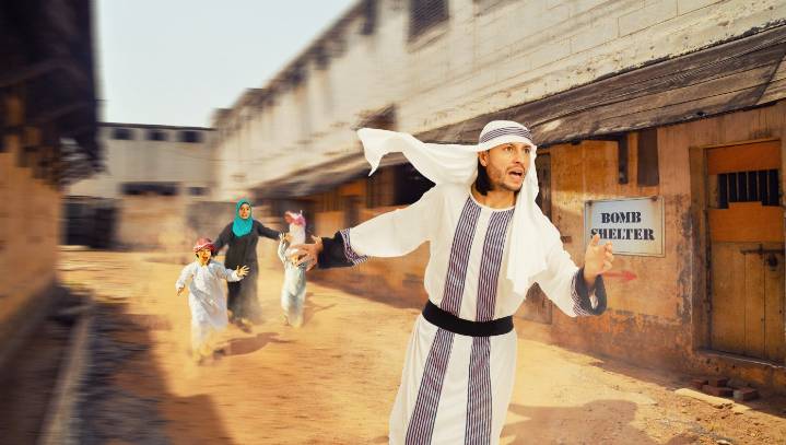 Middle Easterners Run For Bomb Shelters After Learning U.S. Suffering Oil Shortages