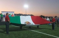 Reinauguran cancha con pasto sintético en Aldama