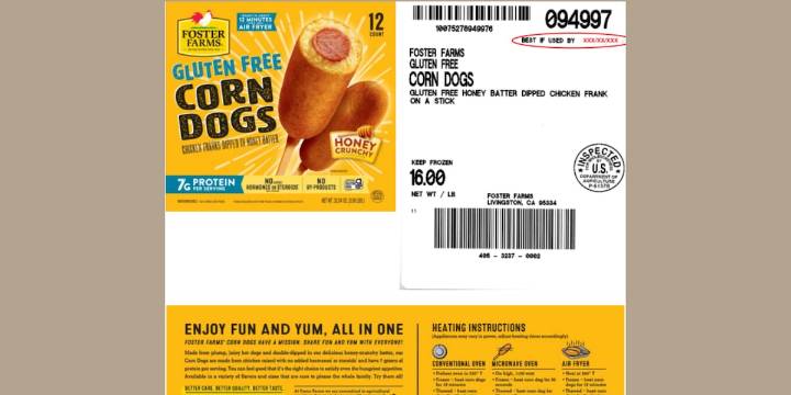 Foster Farms recalls over 3.8 Million chicken corn dogs nationwide after possible wood contamination