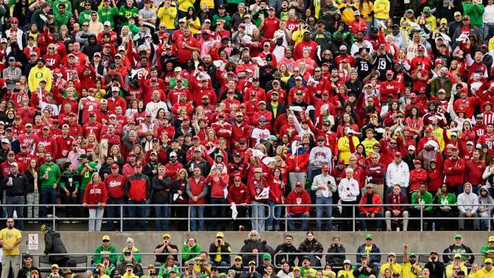 Indiana football fans celebrate upset of No. 2 Oregon on Kirkwood in Bloomington. See it here