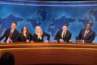 “Saturday Night Live” brings back all-stars Fey, Poehler, Meyers for “Weekend Update” joke