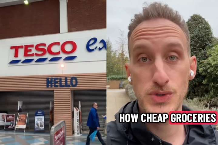 Canadian shows 'how cheap' groceries are in London vs. Canada