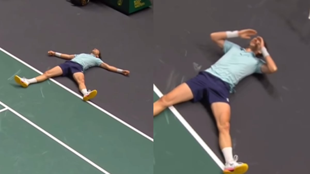Scary Moment! Arthur Rinderknech Collapses On Court Mid-Match After Losing A Point Against Valentin Vacherot At Paris Masters 2025; Video