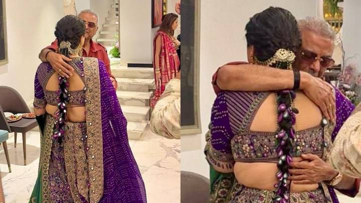 Boney Kapoor Gets Emotional, Hugs Anshula As She Gets Engaged: 'Love You My Bachha'