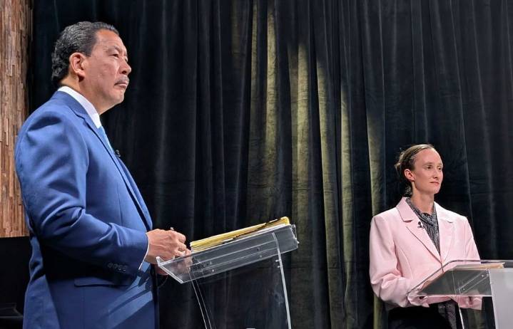 Seattle mayoral debate: Bruce Harrell, Katie Wilson spar on top issues