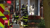 Mass. firefighters tackle hidden blaze in home under construction