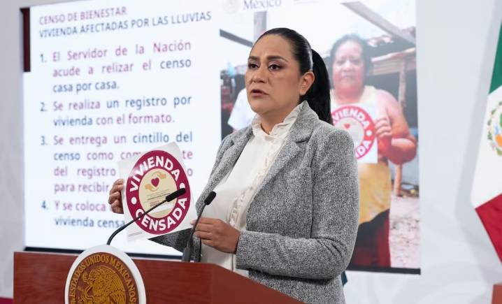 Inicia Bienestar censo casa por casa en estados afectados por lluvias; preparan apoyos y reconstrucción
