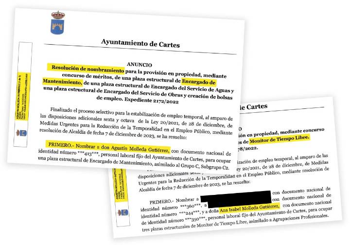 El Supremo considera ilegales los concursos con valoración de méritos como el de Molleda en Cartes