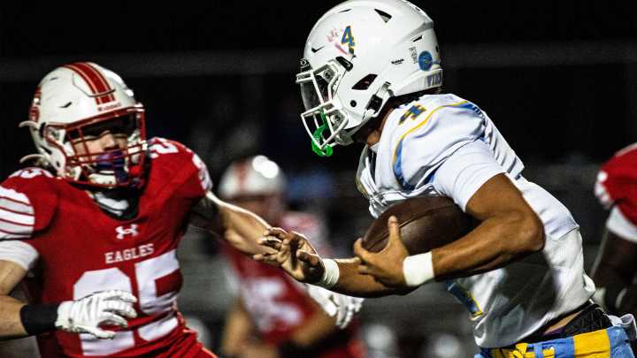 Watch Smyrna football outlast Cape Henlopen in 42