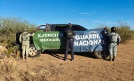 Elementos de la Guardia Nacional y del Ejército aseguran en Sonora vehículo abandonado con 26 artefactos explosivos para dron
