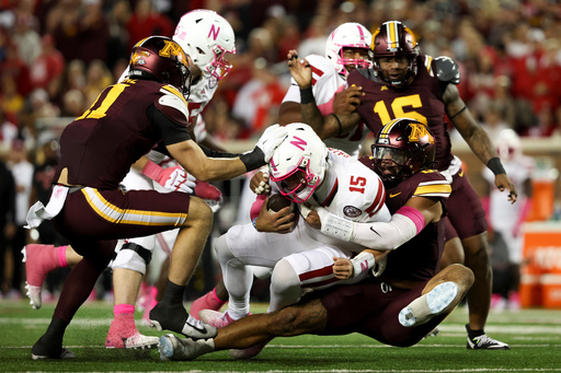 Minnesota beats No. 25 Nebraska 24-6, sacking Dylan Raiola 9 times