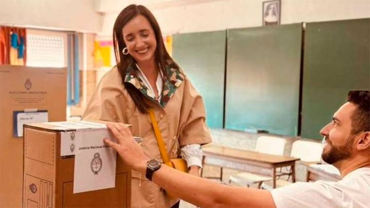 Victoria Villarruel votó en Caseros con un fuerte operativo de seguridad