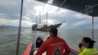 Tripulación evacuada antes del hundimiento total de la embarcación ‘Marigalante’ en Puerto Vallarta