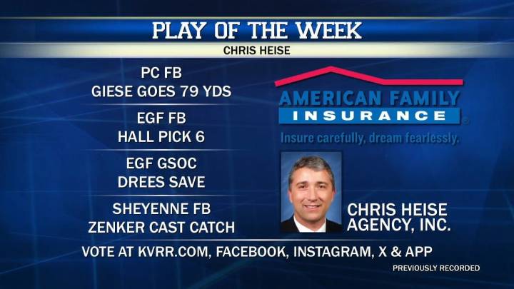 Time to vote for the Chris Heise Play of the Week!