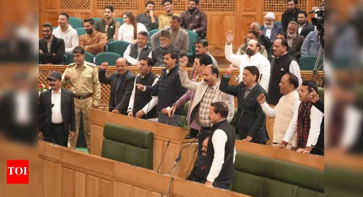 NC, BJP join hands in J&K House to vote out PDP's 'anti